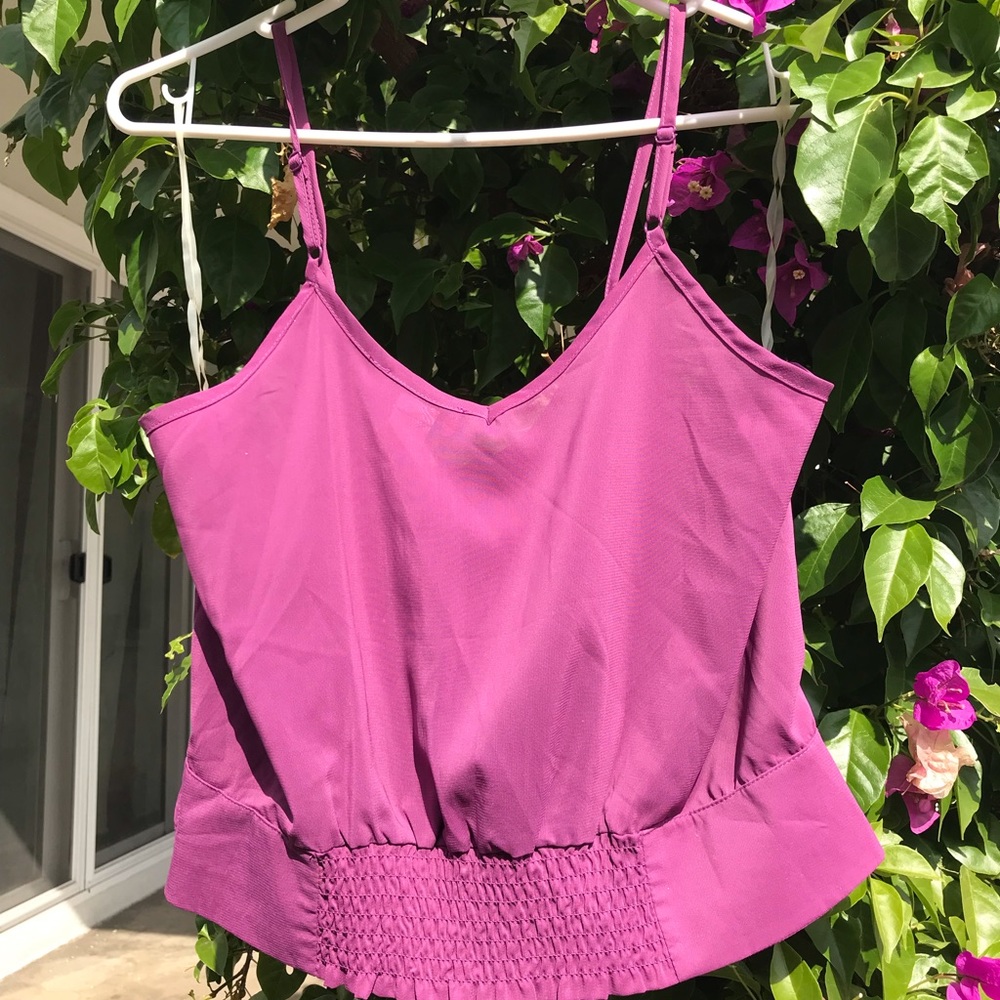 Purple sleeveless tank top